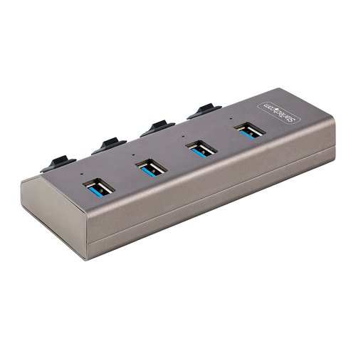 4-PORT SELF-POWERED USB-C HUB - Achat / Vente sur grosbill-pro.com - 1