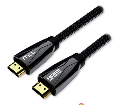 Grosbill Connectique TV/Hifi/Video MCL Samar Câble HDMI 2.1 Highspeed + Ethernet mâle/mâle - 3m
