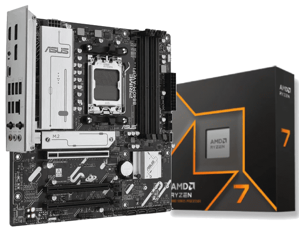 PRIME B840M-A WIFI + Ryzen 7 9700X box