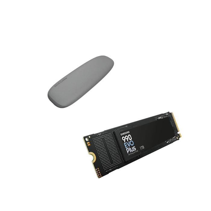Pack Asus Cobble gris + Samsung 990 EVO PLUS 1To