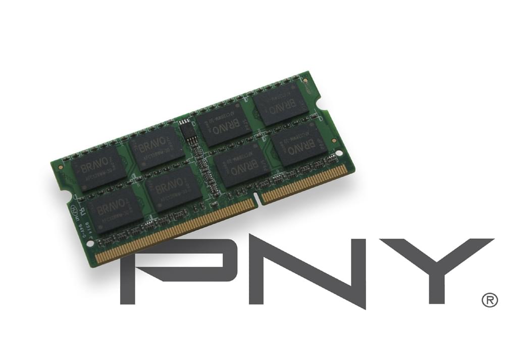 PNY SO-DIMM 2Go DDR3 1333 1.35V SOD2GBN10600/3L-SB - Mémoire PC portable - 0