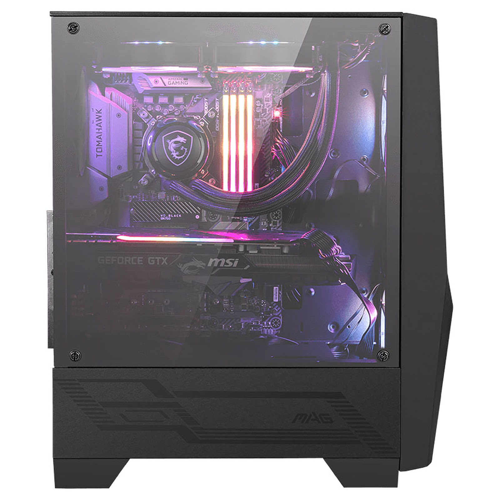 MSI MAG FORGE 100R Noir - Boîtier PC MSI - grosbill-pro.com - 1