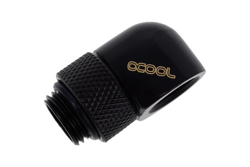 Grosbill Watercooling Alphacool Fitting coudé rotatif 90° noir - 14mm