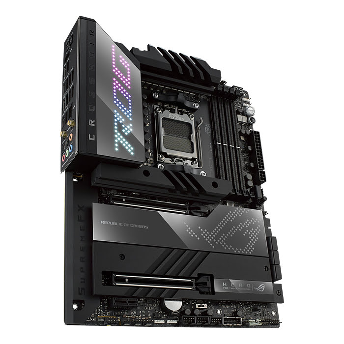 Asus ROG CROSSHAIR X670E HERO ATX  - Carte mère Asus - grosbill-pro.com - 0