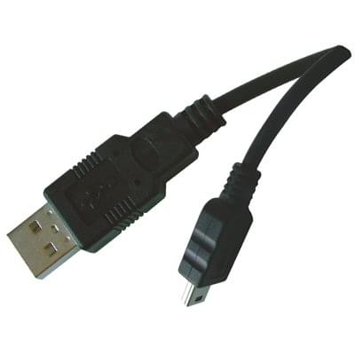 Câble Mini USB B - USB A - 1,50 m - Connectique PC - grosbill-pro.com - 0