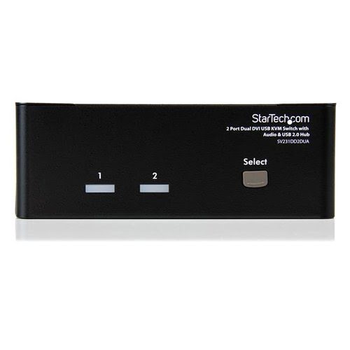 2 Port Dual DVI USB KVM Switch - Achat / Vente sur grosbill-pro.com - 1