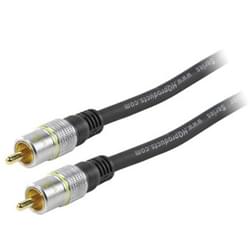 Câble RCA Composite 10m Haute Qualité Or 