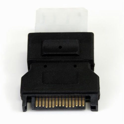 LP4 to SATA 15 Pin Power Adapter F/M - Achat / Vente sur grosbill-pro.com - 1