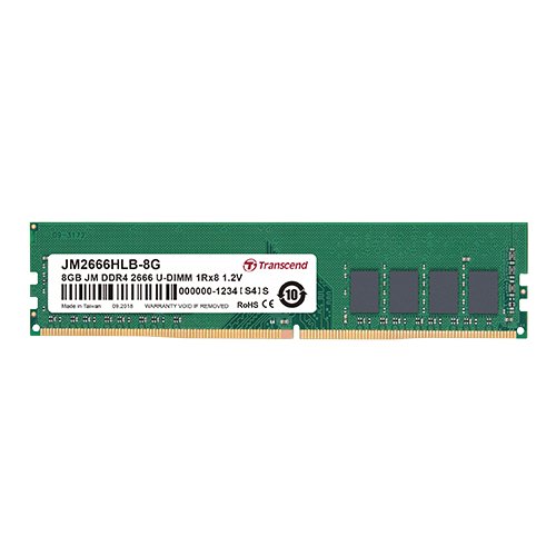 Grosbill Mémoire PC Transcend 16GB JM DDR4 2666Mhz U-DIMM 2Rx8 1Gx8 CL