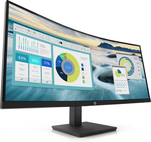 HP P34hc G4 86,4 cm (34") 3440 x 1440 pixels Quad HD LED Noir - Achat / Vente sur grosbill-pro.com - 2