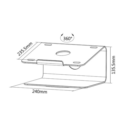 NewStar Laptop Desk Stand ergonomic - Achat / Vente sur grosbill-pro.com - 7