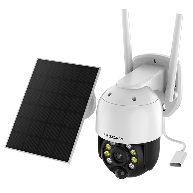 B4 WiFi Solar Battery Camera - 4MP/Pan/Tilt