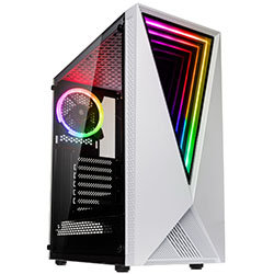 Grosbill Boîtier PC Kolink VOID RGB White - MT/Sans Alim/ATX