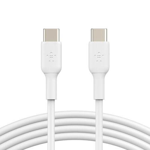 USB-C to USB-C Cable 2M White - Connectique PC - grosbill-pro.com - 4