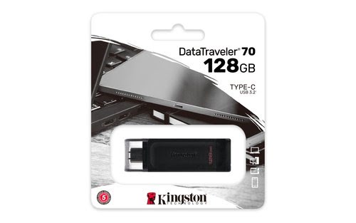 128GB USB-C 3.2 Gen 1 DataTraveler 70 - Achat / Vente sur grosbill-pro.com - 6