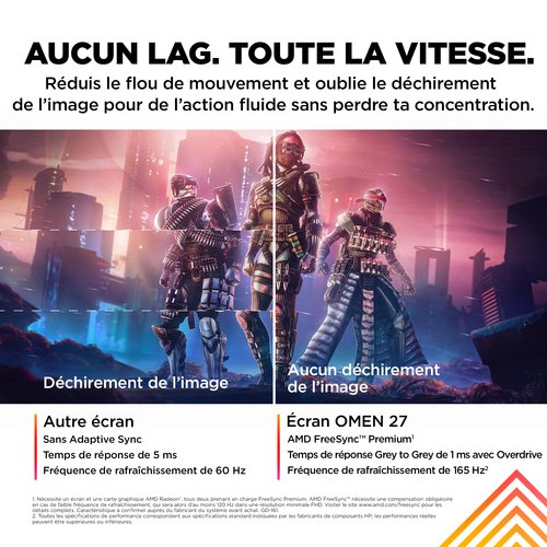 OMEN 27 FHD 165Hz Gaming Mon EMEA-INTL E - Achat / Vente sur grosbill-pro.com - 18