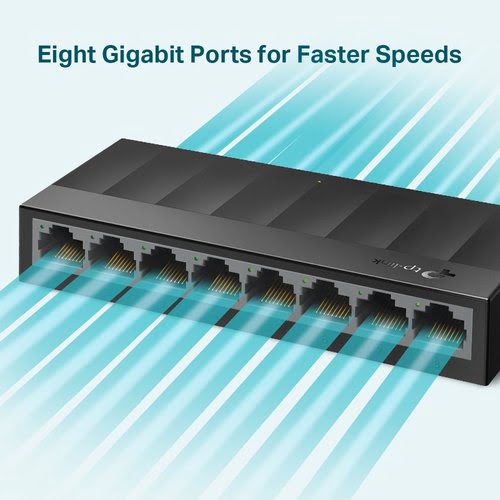 TP-Link LiteWave 8-Port Gigabit Desktop - Achat / Vente sur grosbill-pro.com - 2