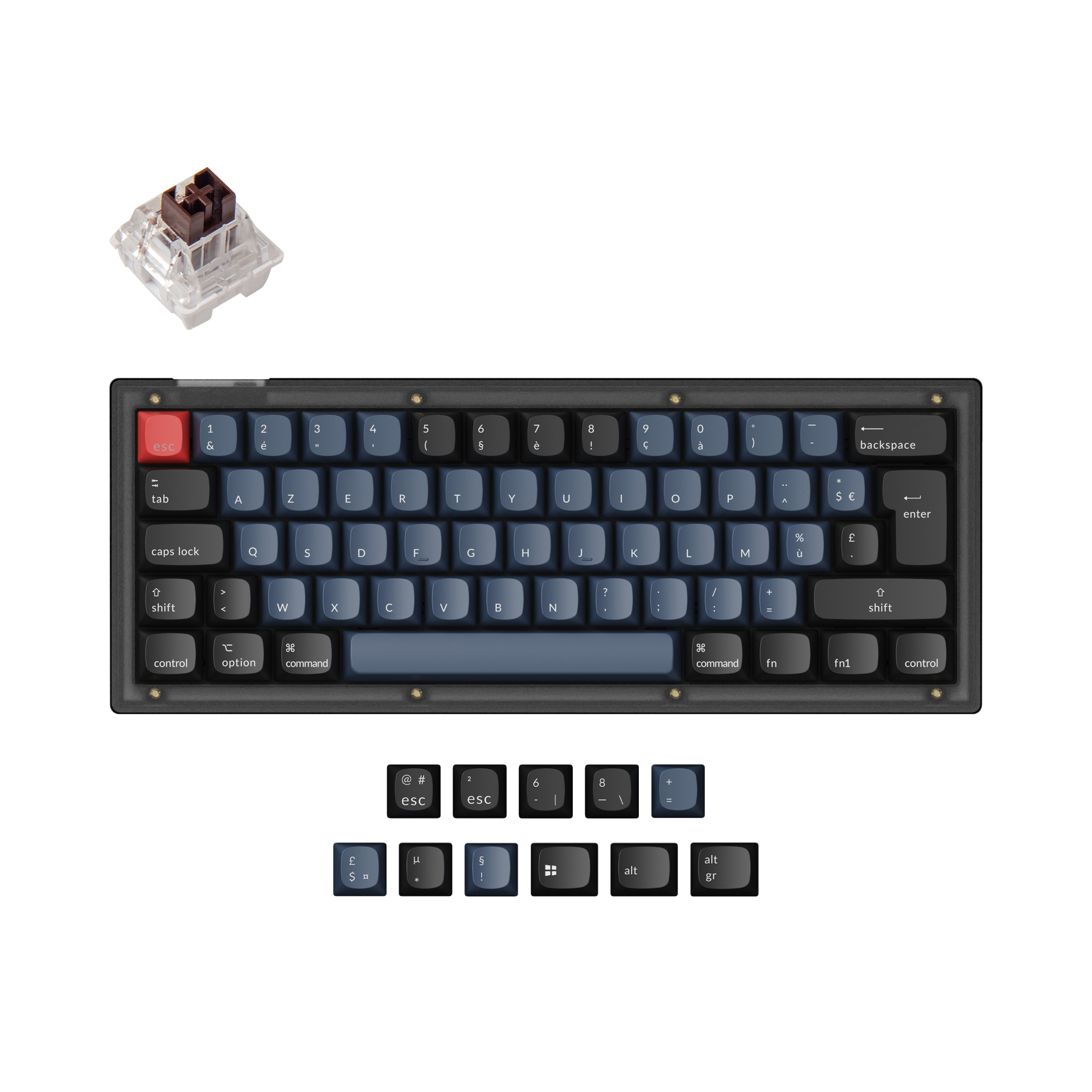 Keychron V4 GMK Knob RGB - Clavier PC Keychron - grosbill-pro.com - 0