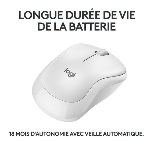 Logitech M240 SILENT WHITE - Souris PC Logitech - grosbill-pro.com - 3