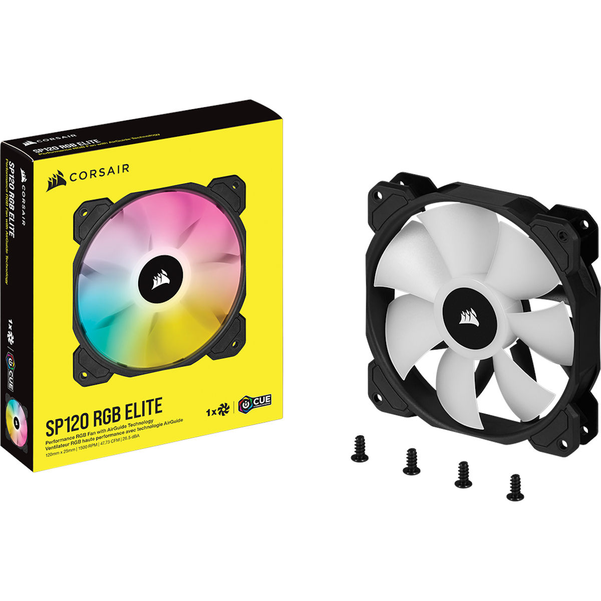 Corsair iCUE SP120 Elite RGB Black - Ventilateur boîtier Corsair - 4