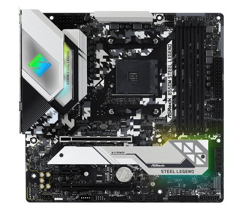 ASRock B550M Steel Legend Micro-ATX  - Carte mère ASRock - 1