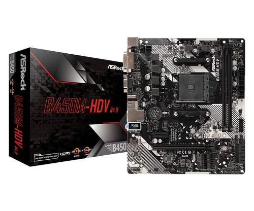 Grosbill Carte mère ASRock B450M-HDV R4.0