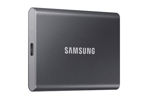 Samsung T7 USB 3.2 1 To Gris (MU-PC1T0T/WW) - Achat / Vente Disque SSD externe sur grosbill-pro.com - 1