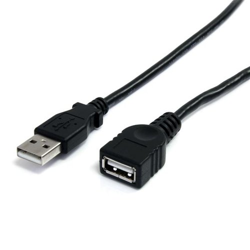 Grosbill Connectique PC StarTech 3m Black USB Extension Cable A to A