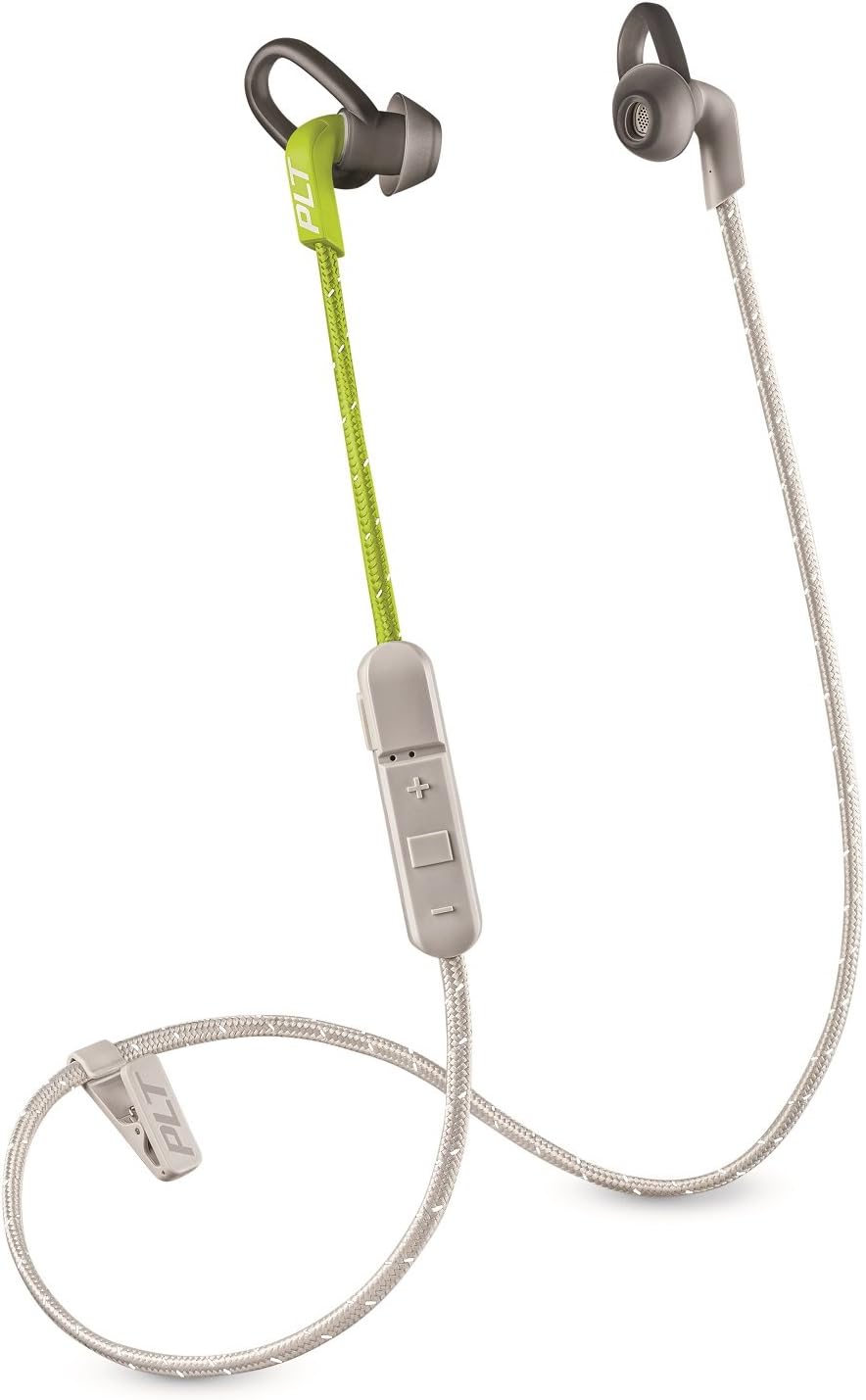 Grosbill Micro-casque Plantronics BackBeat Fit 305 gris, citron Intra Auriculaire