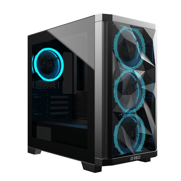 M.RED StarDust Mini Noir RGB Noir - Boîtier PC M.RED - grosbill-pro.com - 0