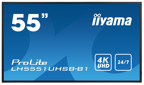 Iiyama LH5551UHSB-B1 (LH5551UHSB-B1) - Achat / Vente Affichage dynamique sur grosbill-pro.com - 1