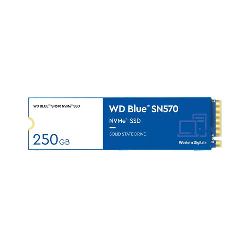 Grosbill Disque SSD WD 250Go BLUE SN570 M.2 NVMe - WDS250G3B0C