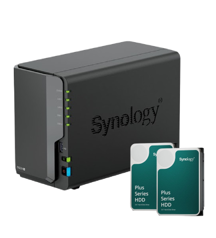 Grosbill Serveur NAS Synology DS224+ - 2 Baies avec 2 Disques de 6 To