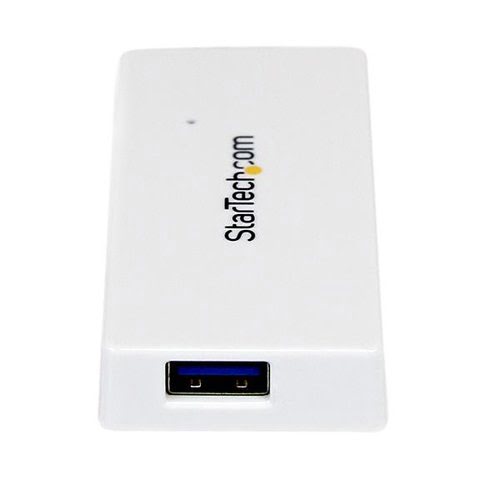 Portable 4 Port Mini USB 3.0 Hub - White - Achat / Vente sur grosbill-pro.com - 3