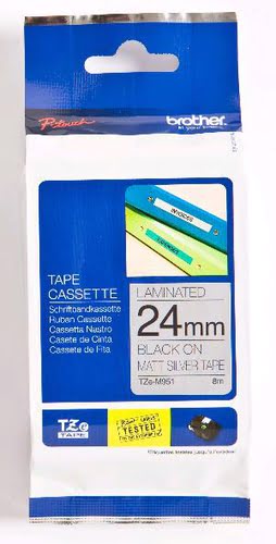 Grosbill Papier imprimante Brother Tape/24mm black on matt f P-Touch TZE