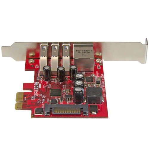 3Pt PCIe USB 3.0 Card+Gigabit Ethernet - Achat / Vente sur grosbill-pro.com - 3