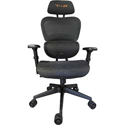 Grosbill Siège PC Gamer The G-LAB K-Seat Rhodium Neutron - Noir/Tissu/3D