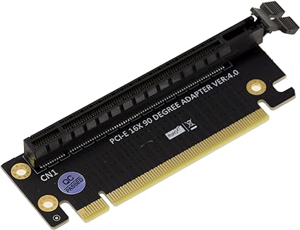 Adaptateur Riser équerre à 90° - Pcie 4.0 - Connectique PC - 0