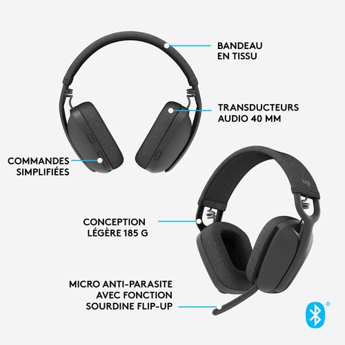 ZONE VIBE 100 - GRAPHITE A00167 - Achat / Vente sur grosbill-pro.com - 12