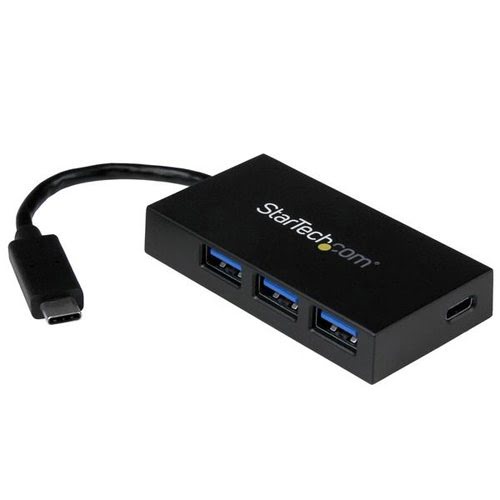 Grosbill Switch StarTech 4 Port USB C Hub - C to C & A - USB 3.0
