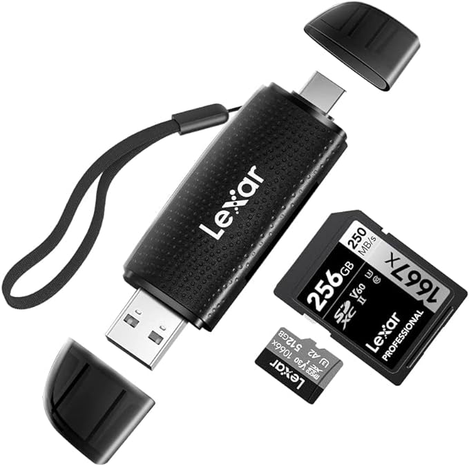 Lexar RW310 - Lecteur SD / Micro SD - USB 3.2 + Type C - Lecteur carte mémoire - 1