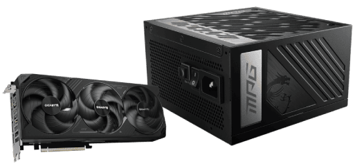 RTX 5080 WINDFORCE SFF 16G+MPG A1000GS PCIE5 Noir#
