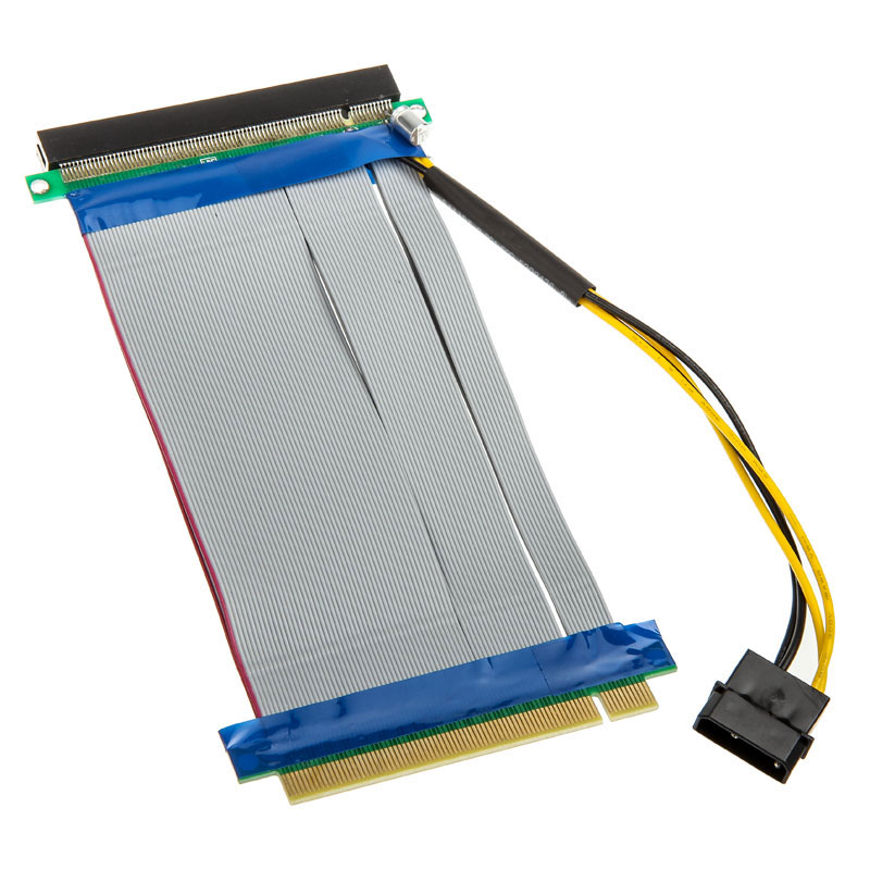 Kolink PCI-Express Riser 16x to 16x - 19cm (PGW-RC-MRK-004) - Achat / Vente Accessoire carte graphique sur grosbill-pro.com - 0