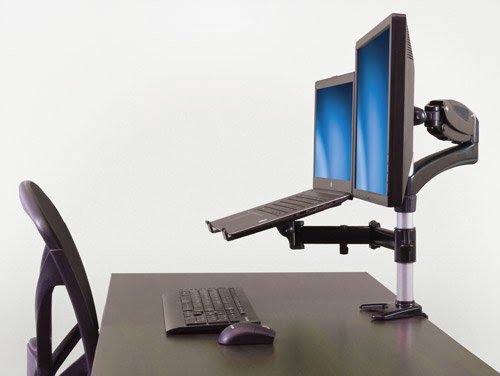 Single-Monitor Arm with Laptop Stand - Achat / Vente sur grosbill-pro.com - 5