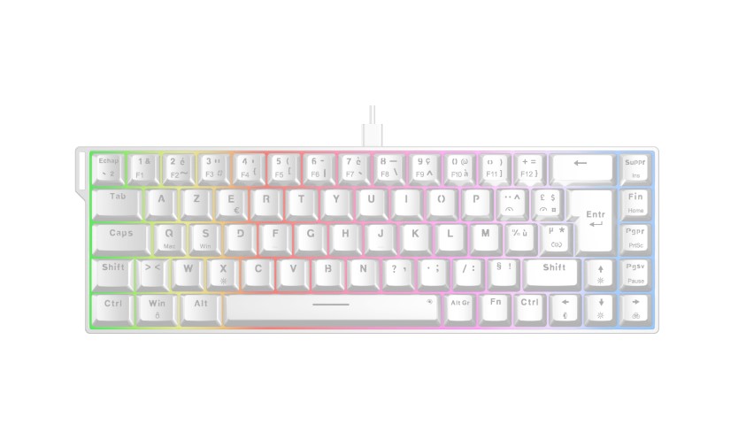 Keyz Titanium HE - Filaire - Blanc