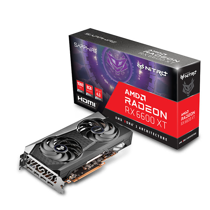 Sapphire Nitro+ RX 6600 XT GAMING OC 8GB - Carte graphique - 0