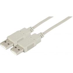 Cable USB2.0 A Male - USB A Male 1m - Connectique PC - grosbill-pro.com - 0