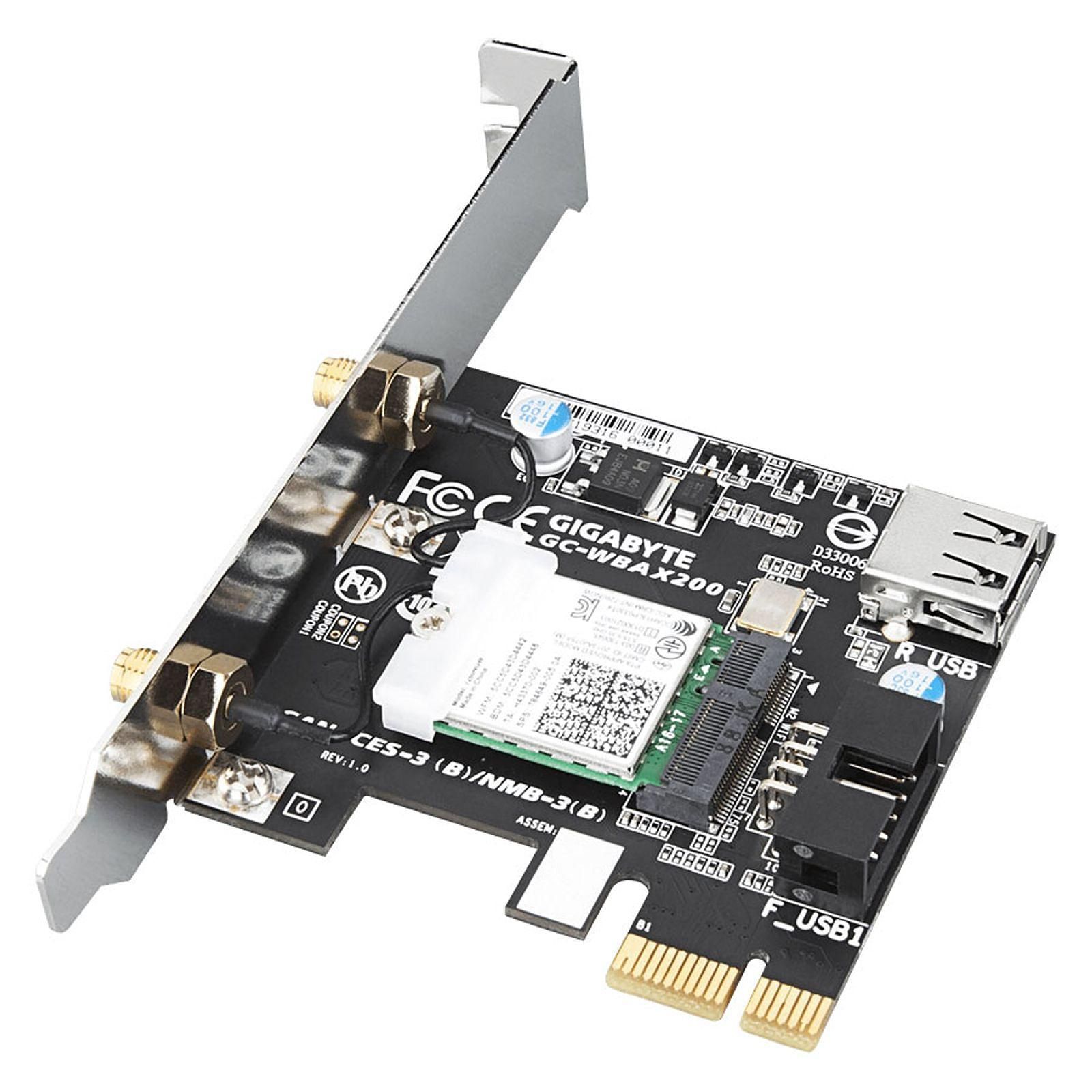 Gigabyte PCI-E BT5/WiFi AX - GC-WBAX200 - Carte réseau Gigabyte - 2