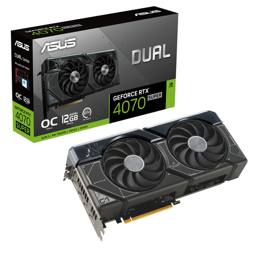Grosbill Carte graphique Asus DUAL-RTX4070S-O12G 