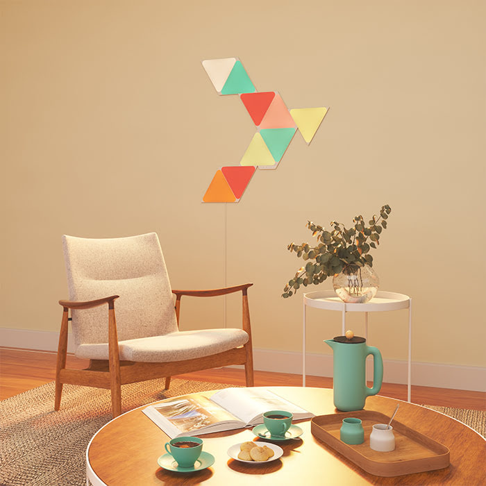 Nanoleaf Shapes Triangles Starter Kit - 9 Pièces (NL47-0002TW-9PK) - Achat / Vente Objet connecté / Domotique sur grosbill-pro.com - 4